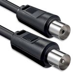 1aTTack Koaxial Anschluss-Kabel 10m schwarz