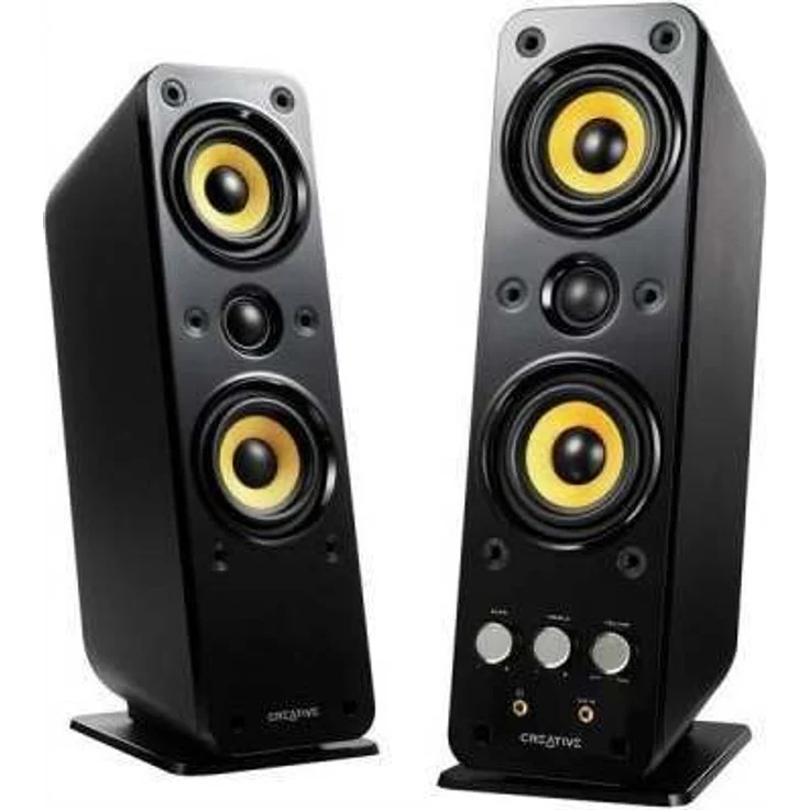 Creative GigaWorks T40 Series II - 2.0 Lautsprechersystem (Hi-Fi, Stereo-AUX-IN, Line-IN-16W RMS) schwarz – Bild 1