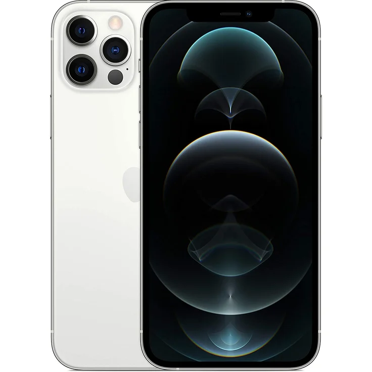 Apple iPhone 12 Pro 5G Smartphone 15,49cm (6,1 Zoll) OLED-Display, 256GB interner Speicher, Dual-SIM, Silver – Bild 1