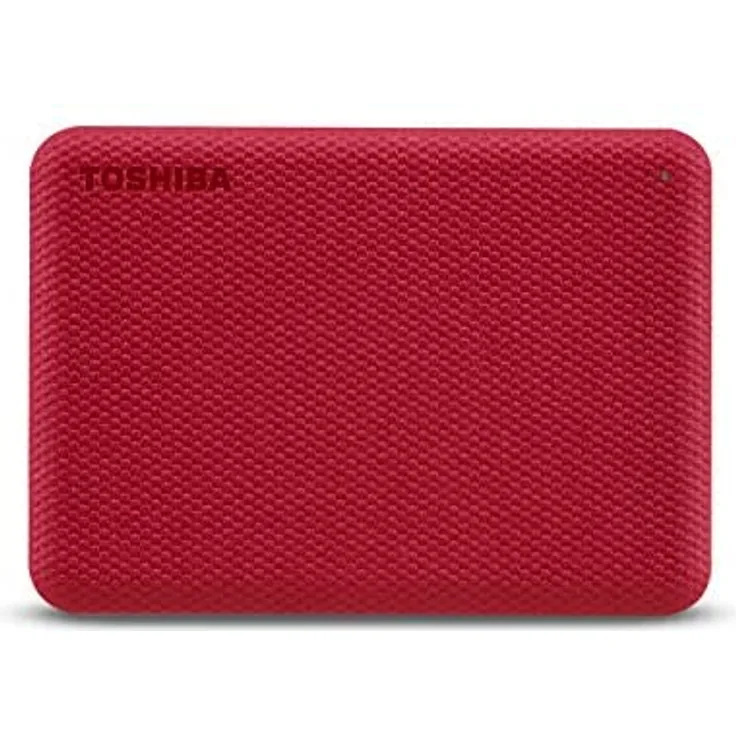 Toshiba Canvio Advance - Festplatte - 4 TB - extern (tragbar) - 2.5 Zoll (6.4 cm) - USB 3.2 Gen 1 - Rot (HDTCA40ER3CA)