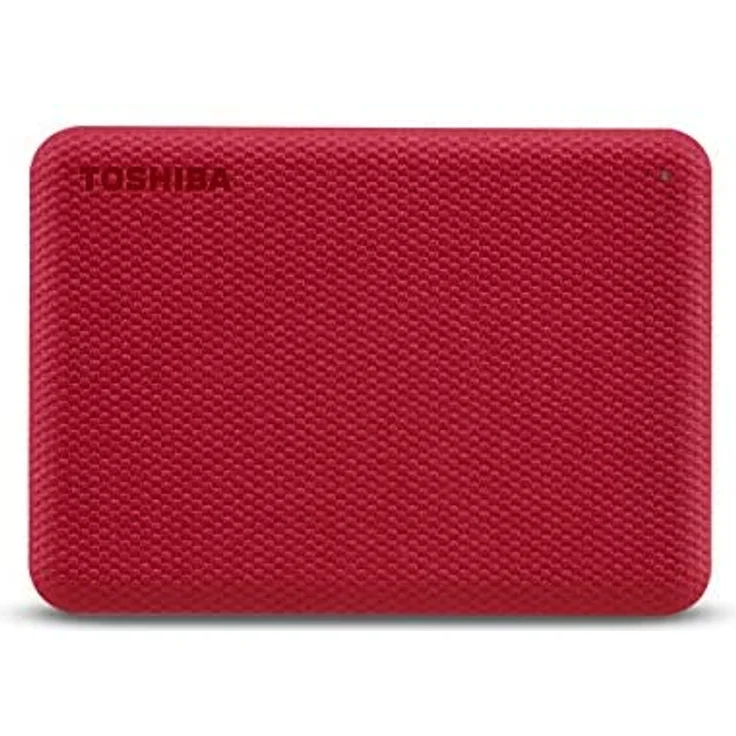 Toshiba Canvio Advance - Festplatte - 4 TB - extern (tragbar) - 2.5 Zoll (6.4 cm) - USB 3.2 Gen 1 - Rot (HDTCA40ER3CA) – Bild 1