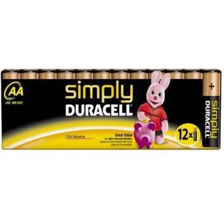 Duracell Alcaline MN1500 LR06 AA Simply DUR002296