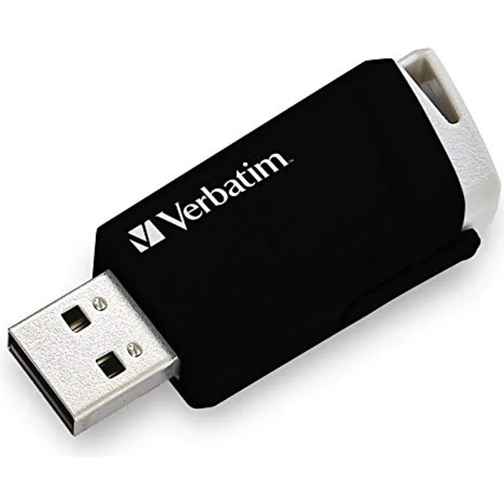 Verbatim Store 'n' Click USB-Stick - 32 GB, USB 3.2 Gen. 1, Verriegelungsmechanismus zum Klicken, schwarz