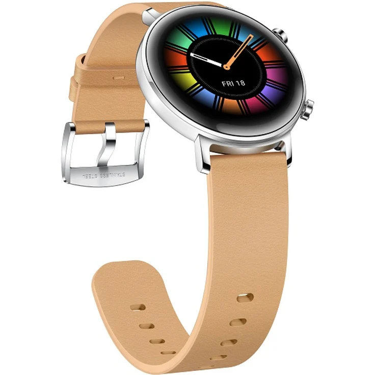 Huawei Watch GT2 Smartwatch GPS, Unisex, 42mm, Beige – Bild 6