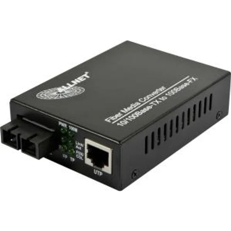 ALLNET ALL-MC106-SC-SM 100Mbit/s 1310nm Einzelmodus Schwarz Netzwerk Medienkonverter (ALL-MC106-SC-SM)