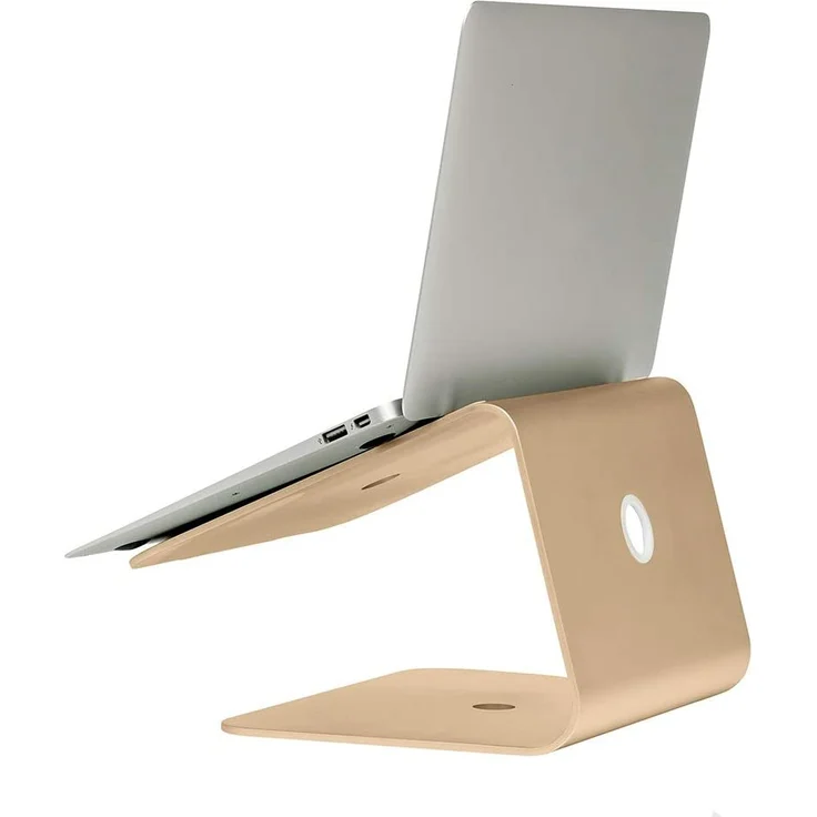 Slabo Laptophalterung Laptopständer für MacBook / MacBook Air / MacBook Pro / Laptops ''Aluminium'' - GOLD – Bild 2