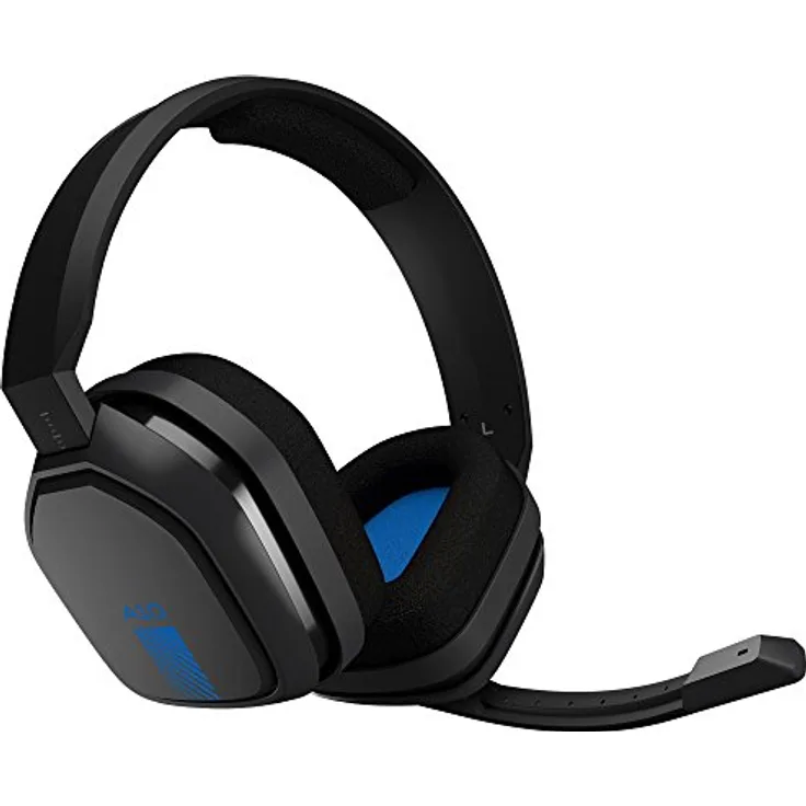 ASTRO A10 Gaming-Headset, ASTRO Audio, 3,5 mm Klinke, Flip-Stummschaltung, Bequeme Stoff-Ohrpolster, Leichtgewicht, Strapazierfähig, PC-Mac-Xbox One-PS4 - schwarz-blau