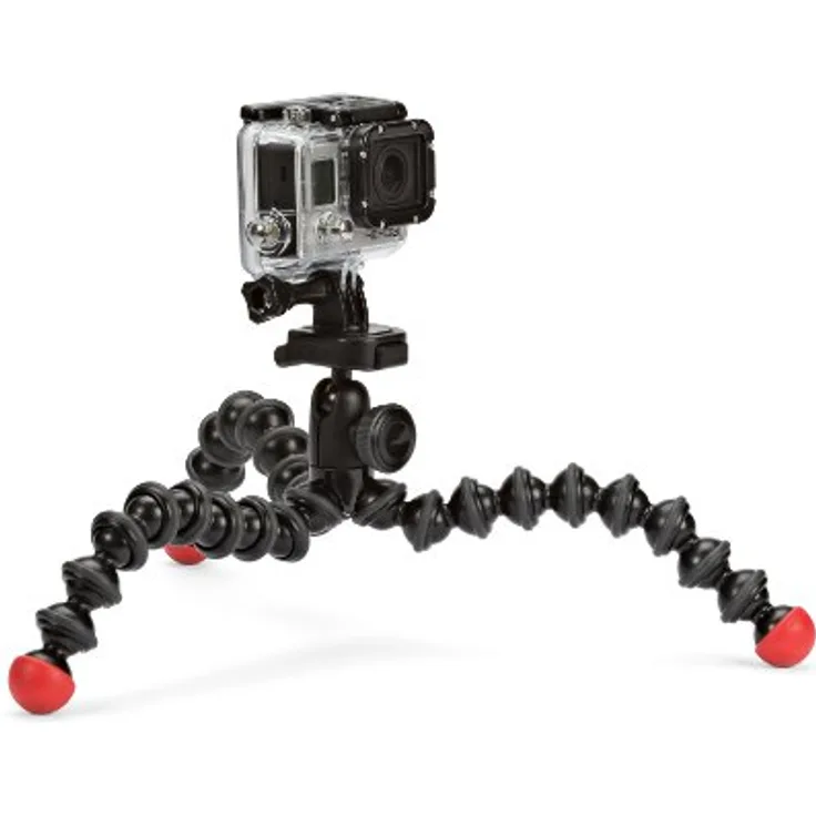 JOBY JB01300-BWW GorillaPod Action Stativ (flexibles Stativ für Action-Videokameras, GoPro, Integrierter Kugelkopf, Traglast bis zu 500g)