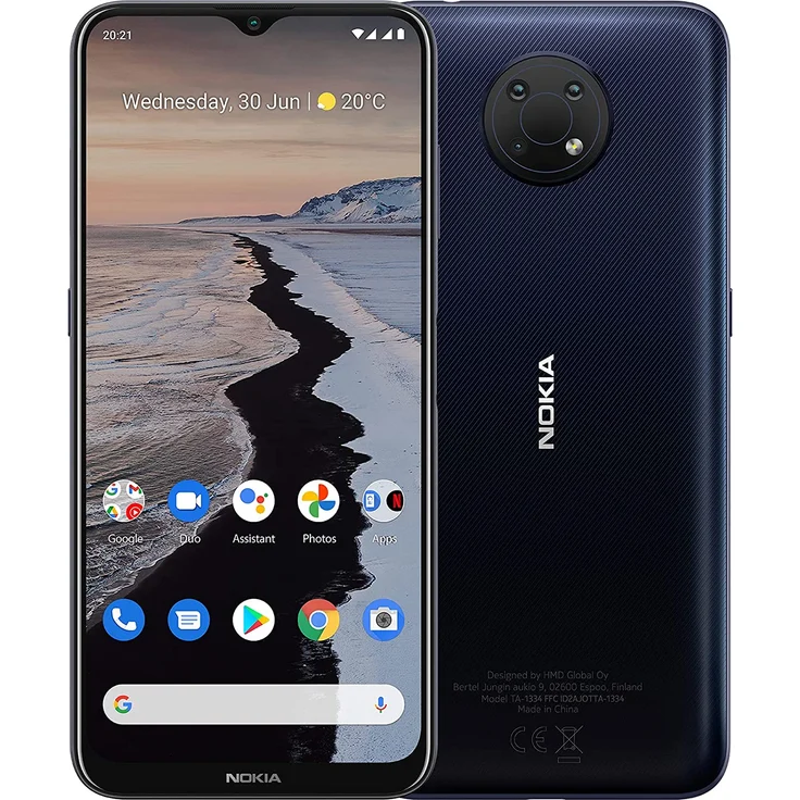 Nokia G10 Smartphone 16,56cm (6,5 Zoll) IPS-Display, 32GB interner Speicher, 3GB RAM, Dual-SIM, Android 11, Night Blue – Bild 1