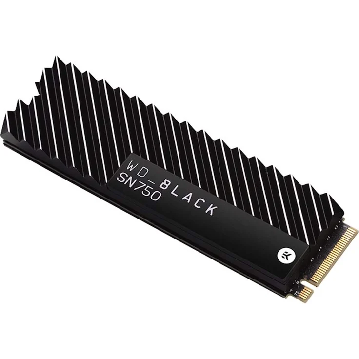 WD Black SN750 NVMe SSD WDBGMP0010BNC - Solid-State-Disk - 1 TB - intern - M.2 2280 - PCI Express 3.0 x4 (NVMe) - integrierter Kühlkörper (WDBGMP0010BNC-WRSN) – Bild 2