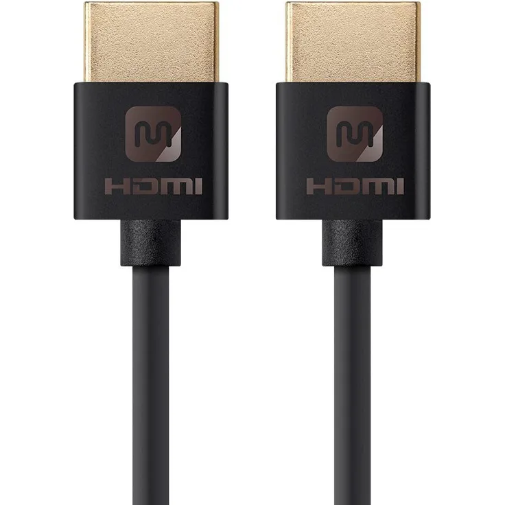 Monoprice 113586 Ultra Slim Serie High Speed HDMI-Kabel, Schwarz