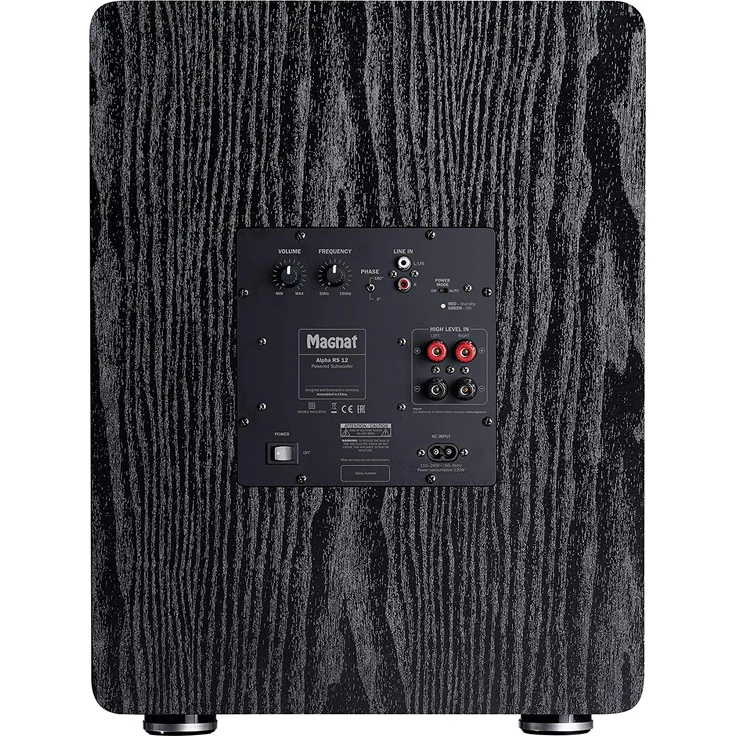 Magnat Alpha RS 12 Subwoofer, schwarz Aktiv-Subwoofer mit 300 mm großer Membran und bis zu 240 Watt Leistung – Bild 3