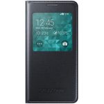 Samsung S-View Schutzhülle Flip Case Cover für Samsung Galaxy Alpha - Schwarz