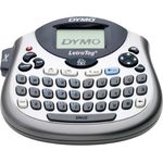 Dymo LetraTag LT-100T Beschriftungsgerät | Tragbares Etikettendrucker mit QWERTZ Tastatur | silber | Ideal fürs Büro oder zu Hause