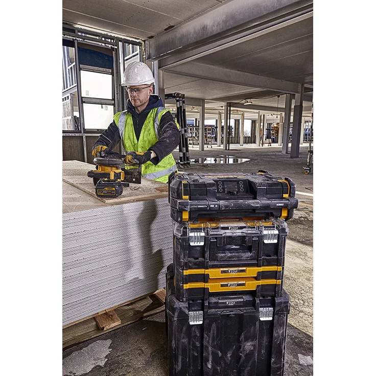 DeWalt DWST1-81078-QW TSTAK Baustellenradio mit Bluetooth, LCD-Display, spritzwassergeschützt, schwarz – Bild 10