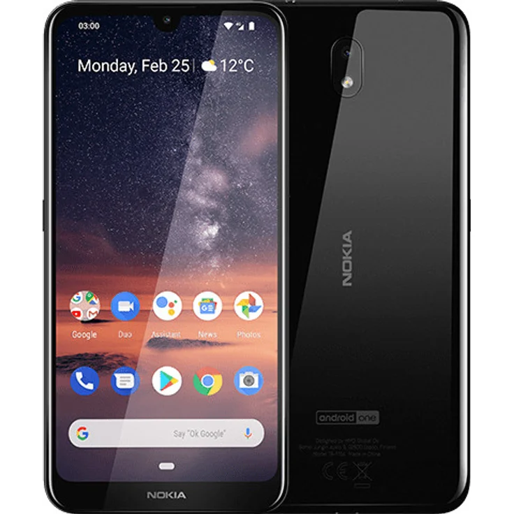 Nokia 3.2 Smartphone 15,9cm (6,26 Zoll) TFT-Display, 16GB interner Speicher, 3GB RAM, Dual-SIM, Android, Schwarz – Bild 3