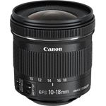 Canon Zoomobjektiv EF-S 10-18mm F4.5-5.6 IS STM Ultra Weitwinkel für EOS (67mm Filtergewinde, Bildstabilisator) schwarz