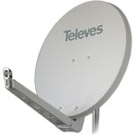 Televes s85qsd-w - Antenne (10,7 - 12,75 GHz, 39.5 dBi, 850 mm, 850 mm, 1.5 mm, grau, weiß)