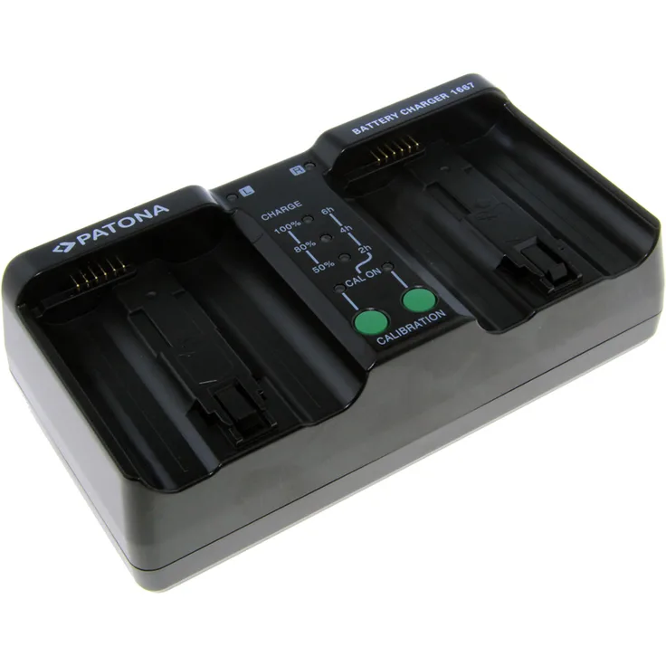 Dual Ladegerät - Canon / Nikon EN-EL18 EN-EL4 LP-E4 BA-T10 BA-T20 MH-26