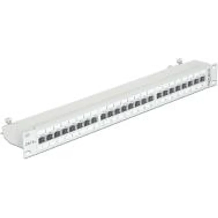 DeLOCK - Patch Panel - RJ-45 X 24 - Hellgrau, RAL 7035 - 1U - 48,3 cm (19 Zoll) (43319)