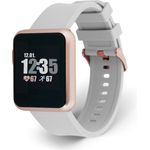 X-WATCH xlyne KETO Sun Reflect Smartwatch Unisex, Einheitsgröße, Metallgehäuse, Soft Grey