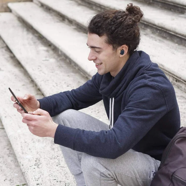 JVC HA-A10T-AU Truly Wireless In-Ear Kopfhörer, mit Bluetooth, Mikrofon, blau – Bild 7