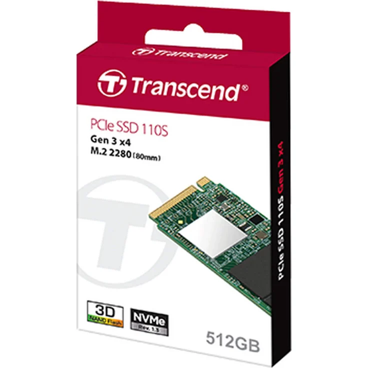 Transcend 110S - Solid-State-Disk - 256 GB - intern - M.2 2280 - PCI Express 3.0 x4 (NVMe) (TS256GMTE110S) – Bild 4