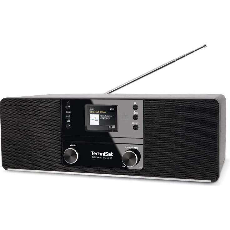 TechniSat DigitRadio 370 CD BT CD-Radio mit Bluetooth, TFT-Display, Wecker, schwarz – Bild 3