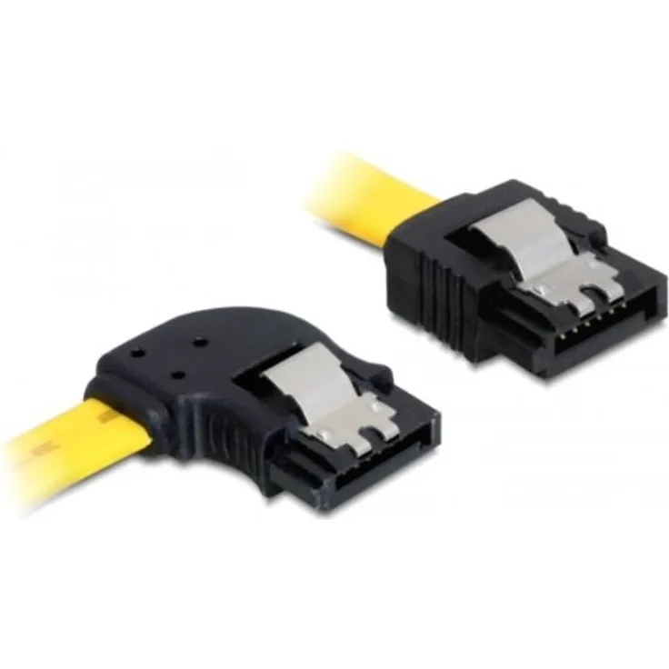 DeLock Kabel SATA 6Gb-s 50cm gelb li-ge Metall