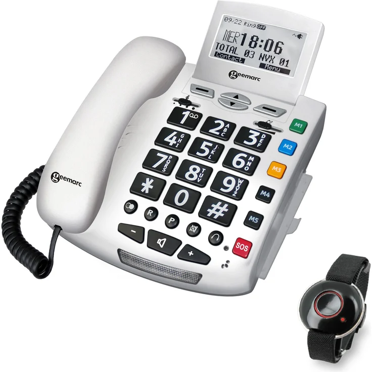 Geemarc SERENITIES Notfallschutztelefon mit Notsender - Deutsche Version – Bild 1