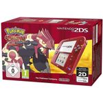 Nintendo 2DS Transparent Rot 256MB & 4GB Speicherkarte Bundle inkl. Pokémon Omega Rubin