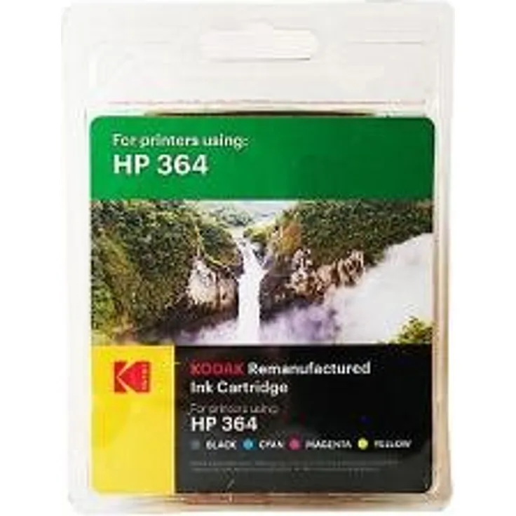 Kodak Supplies 185H036421 Tintenpatrone für HP D5460, kompatibel zu N9J73AE 250 Seiten Schwarz - 300 Seiten Cyan - 300 Seiten Magenta - 300 Seiten Gelb 10 ml Schwarz - 3 x 5 ml Farbe