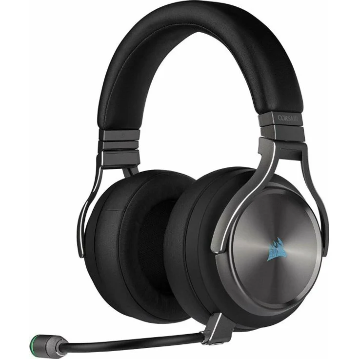Corsair Virtuoso RGB Wireless SE High-Fidelity Gaming Headset (Slipstream Technologie, 7.1 Surround Sound, iCUE RGB, für PC, Xbox One, PS4, Switch und Mobilgeräte) Gunmetal – Bild 1