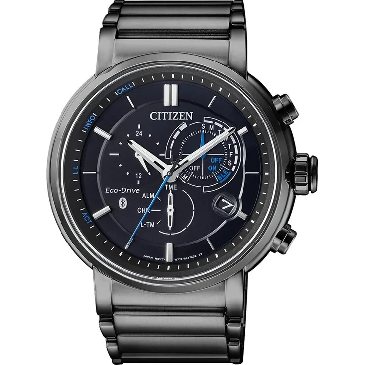 Citizen BZ1006-82E Smartwatch Unisex, Einheitsgröße, Edelstahlgehäuse, Schwarz