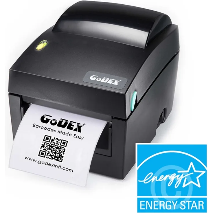 Godex DT4X (203 dpi, Modell mit Abreißkante, mittig geführt, LAN, seriell, USB)