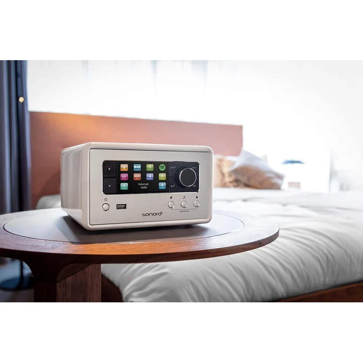 Sonoro Relax Internetradio mit Bluetooth, WLAN, TFT-Display, Wecker, silber - Preisvergleich – Bild 3
