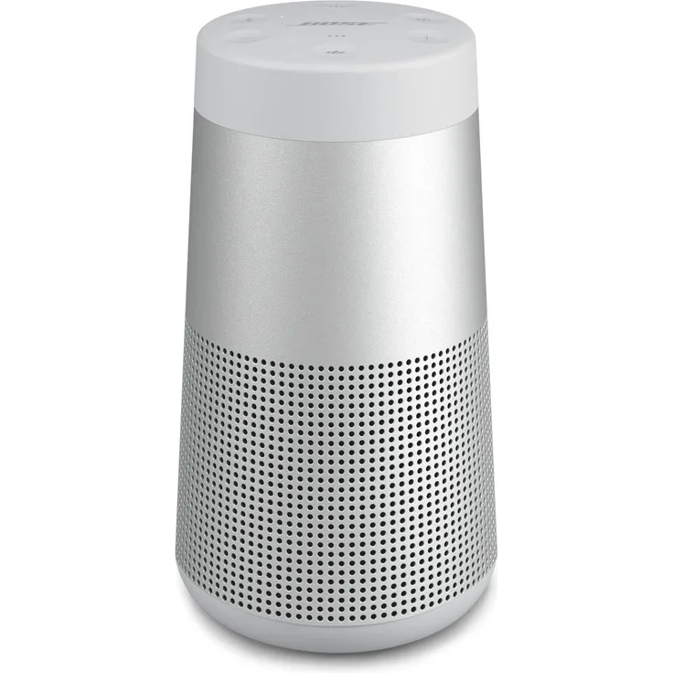 Bose SoundLink Revolve II silber Bluetooth-Lautsprecher IP55 Spritzwasserschutz, Akkulaufzeit 13 Stunden, Google und Siri kompatibel