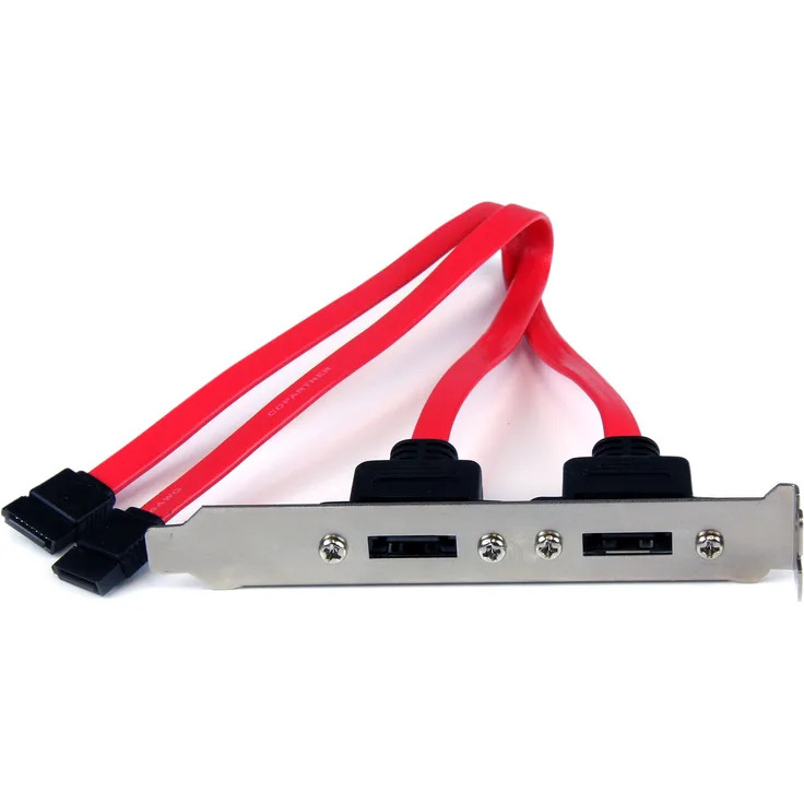 StarTech.com 2 Port SATA auf eSATA Slotblech, Serial-ATA-eSATA Adapter