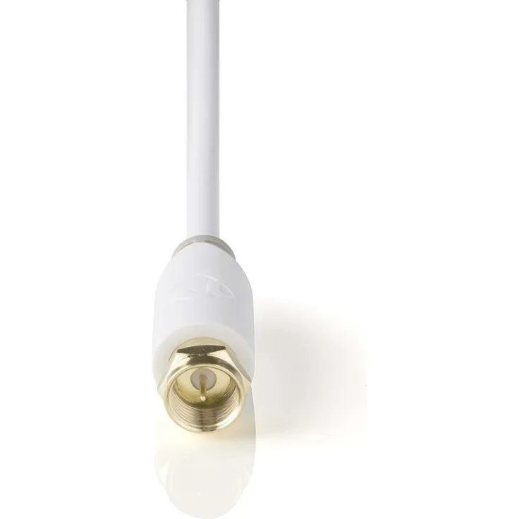 Satelliten- und Antennenkabel F-Stecker - F-Stecker 2,0 m Weiß