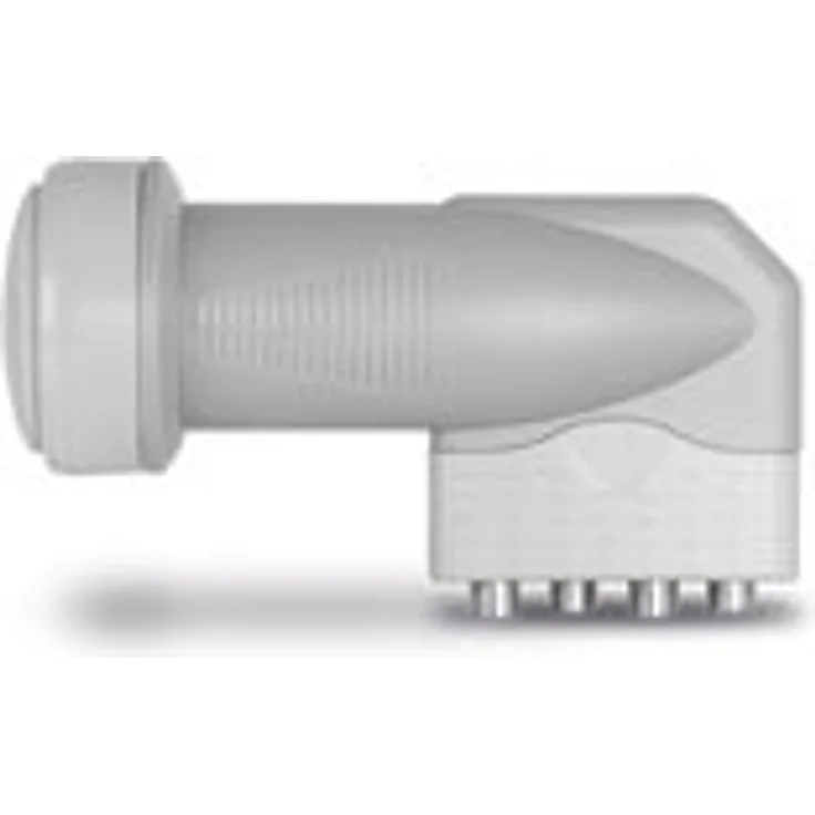 TechniSat Eurotech Quad-LNB, Quattro-Switch LNB für bis zu 4 Teilnehmer mit 40mm Feed-Aufnahme (Wetterschutz, UHD-4k, Full HD, 3D)