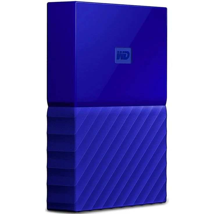 WD My Passport WDBYFT0040BBL - Festplatte - verschlüsselt - 4 TB - extern (tragbar) - USB 3.0 - 256-Bit-AES - Blau (WDBYFT0040BBL-WESN) – Bild 3