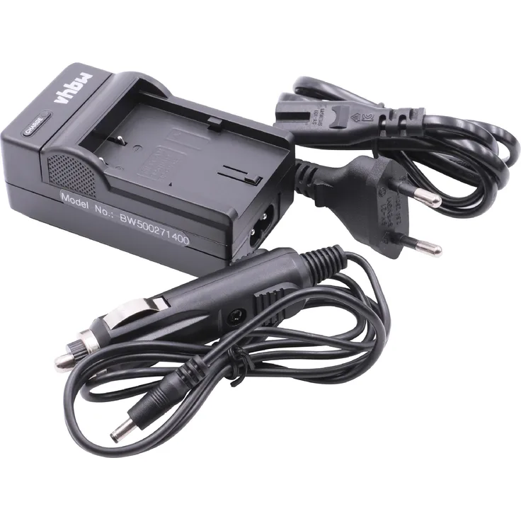 vhbw Ladegerät kompatibel mit Canon MV650i, MV700, MV700i, MV730i, MV750i, MVX1, MVX100i, MVX150i, MVX1i Kamera Camcorder Action Cam-Akku - Ladeschale