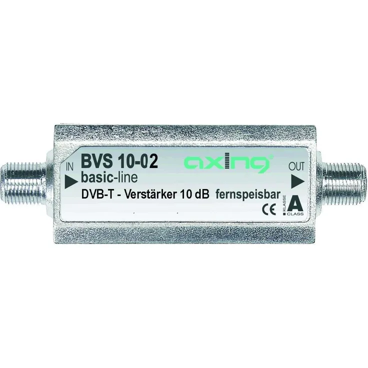 Axing BVS 10-02 DVB-T Miniatur-Inline-Verstärker 5V für DVB-T2 HD und UKW (10 dB)