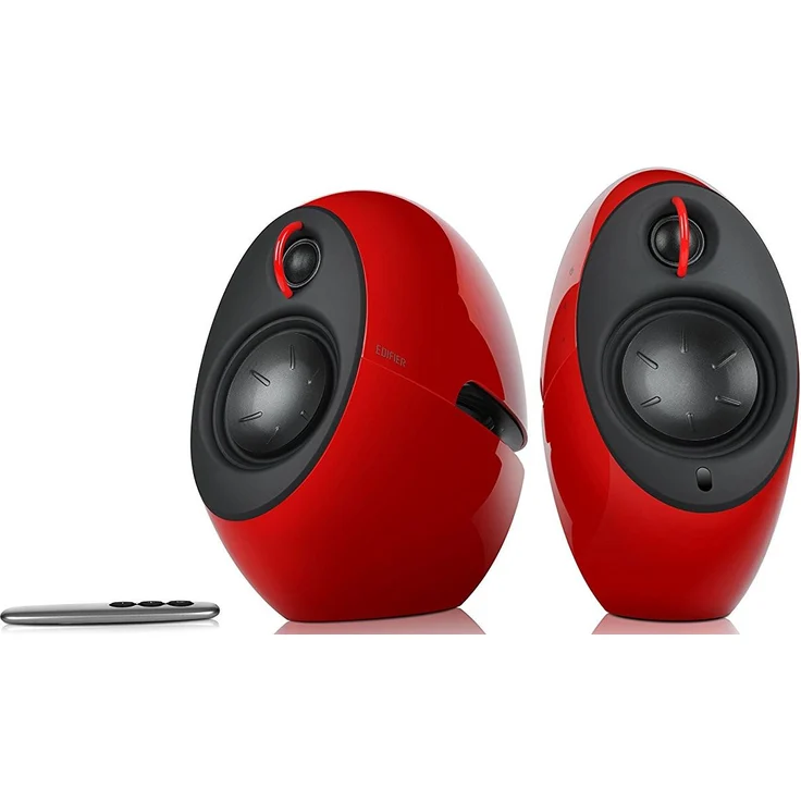 EDIFIER Luna E25 Design-Lautsprecherset mit Bluetooth, Regallautsprecher (74 Watt), rot E25HD RED – Bild 1
