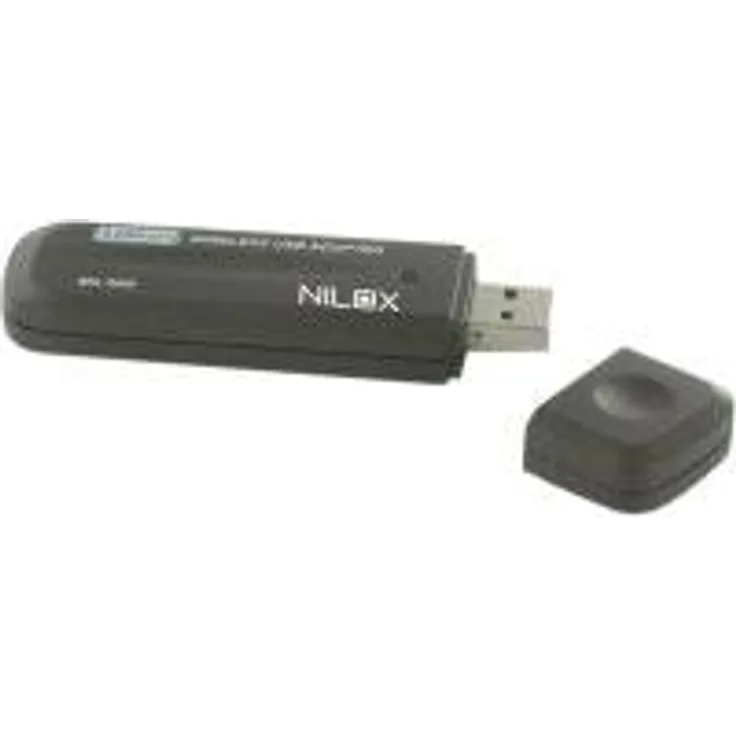 Nilox WLAN Adapter-Accessoire Netzwerk-(Wireless 54 Mbit-s USB 2,4 - 2,4835 GHz 300 m schwarz)