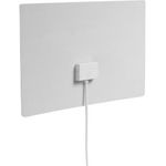 One For All DVB-T-DVB-T2 Indoor-Zimmerantenne ? Full HD-HDTV Fernseher Ultraflache TV Antenne mit Verstärker - 0-25 km Reichweite ? 3 meter Koaxialkabel - UHF-VHF - Schwarz-weiß - SV940