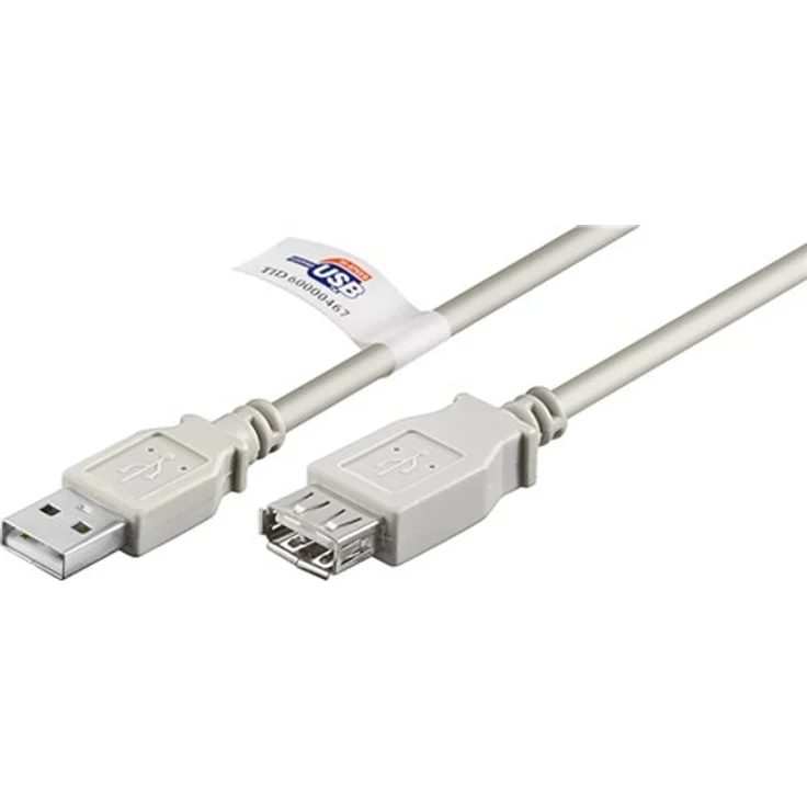 Wentronic USB 2.0 Verlängerung (A-Stecker auf A-Buchse) 3m – Bild 1