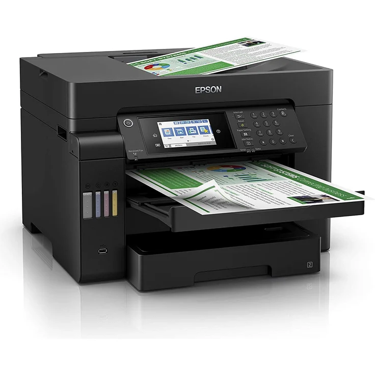 Epson EcoTank ET-16600 4-in-1 Tintenstrahl-Multifunktionsgerät (Drucker, Scanner, Kopierer, Fax) Auflösung: 4800 x 2400, USB, LAN, WLAN, Mopria, AirPrint, Cloud Print (C11CH72401) – Bild 4