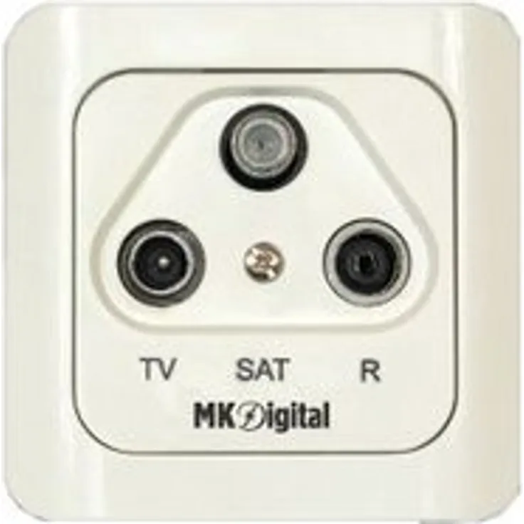MK Digital SD-300 Sat-Enddose / Antennendose weiss 3-fach 5-2400 MHz