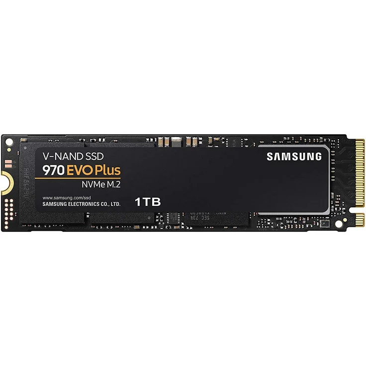 Samsung 970 EVO Plus MZ-V7S1T0BW - Solid-State-Disk - verschlüsselt - 1 TB - intern - M.2 2280 - PCI Express 3.0 x4 (NVMe) - Puffer: 1 GB - 256-Bit-AES - TCG Opal Encryption (MZ-V7S1T0BW) – Bild 2